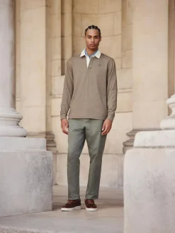 Next Tan Brown Puppytooth Rugby Shirt^ Tops & T-Shirts