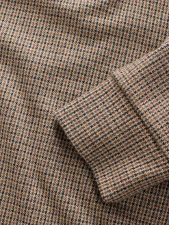 Next Tan Brown Puppytooth Rugby Shirt^ Tops & T-Shirts