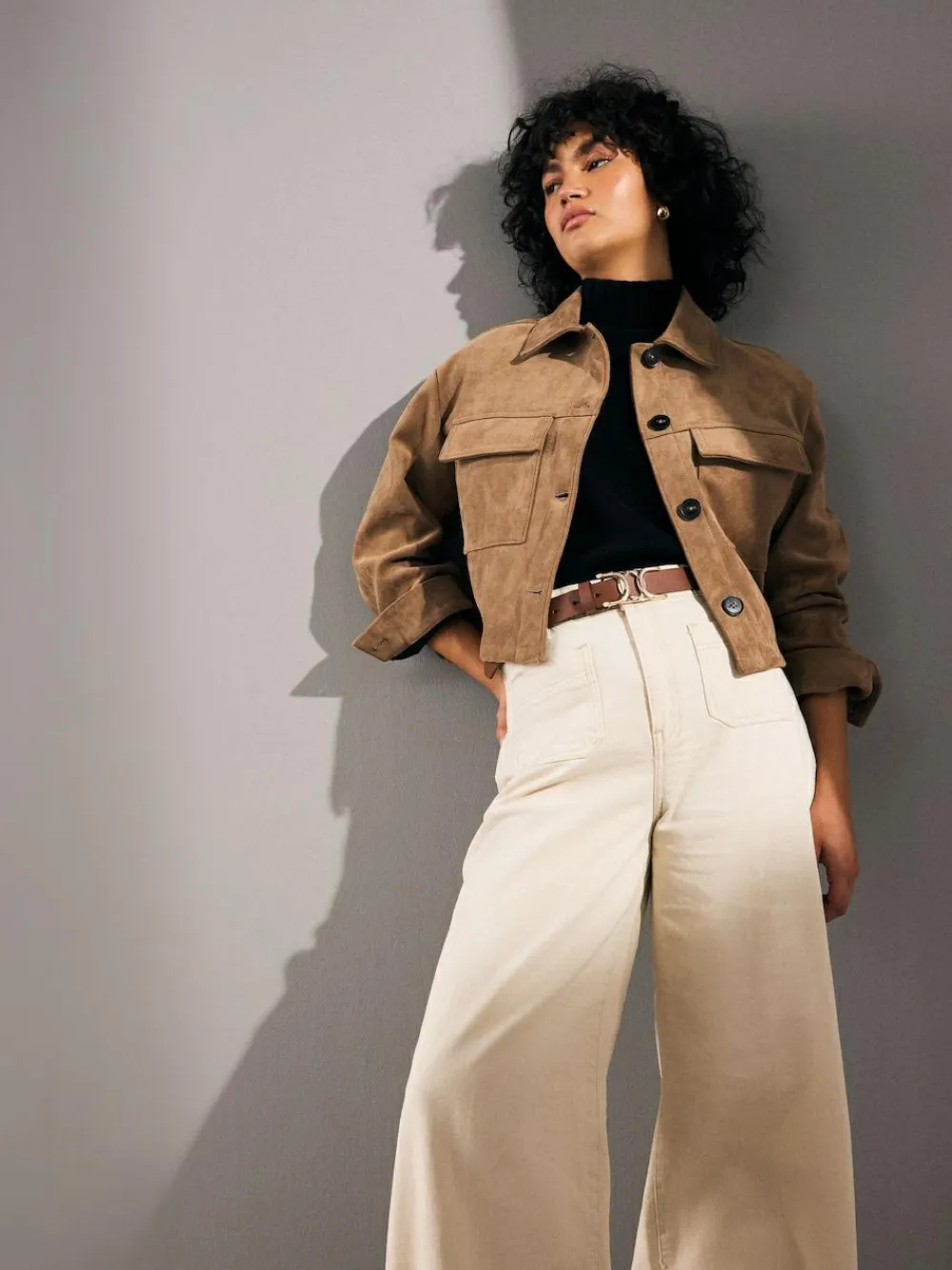 Next Regular Statement Buckle Leather Belt^Women Belts