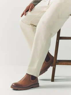 Next Tan Brown Relaxed Chelsea Boots^ Boots|Boots