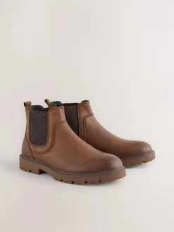 Next Tan Brown Relaxed Chelsea Boots^ Boots|Boots