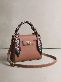 Next Tan Brown Scarf Hand Held Bag^Women Bags