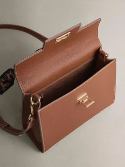 Next Tan Brown Scarf Hand Held Bag^Women Bags