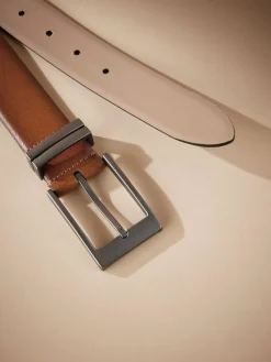 Best Next Tan Brown Signature Metal Keeper Belt