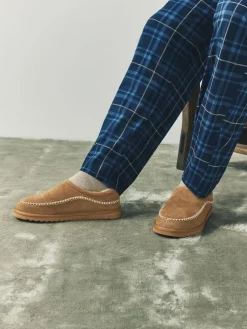 Next Signature Suede Stitch Detail Slippers^ Slippers|Slippers