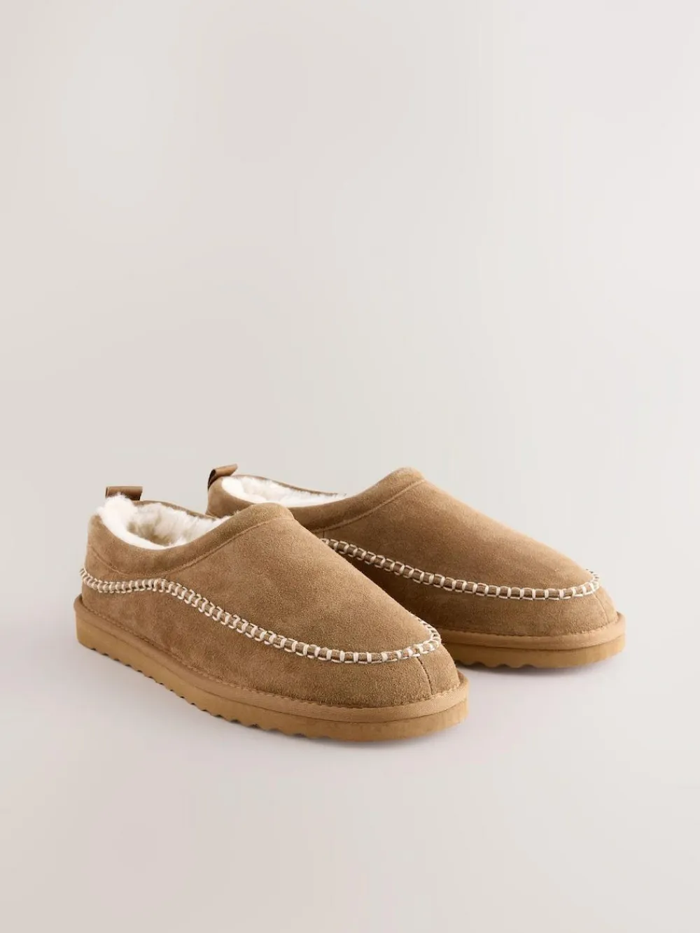 Next Signature Suede Stitch Detail Slippers^ Slippers|Slippers