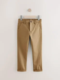 Next Tan Brown Skinny Fit Stretch Chino Trousers (3-17yrs)^BOY Pants & Chinos