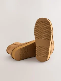 Discount Next Slipper Ankle Boots Tan Brown