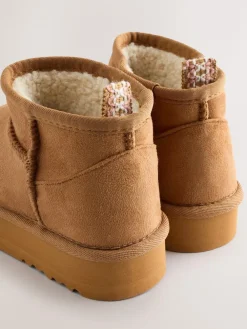 Discount Next Slipper Ankle Boots Tan Brown