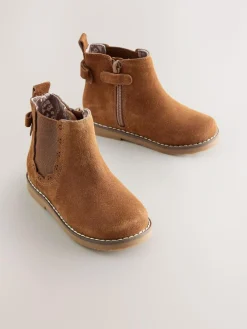 Online Next Standard Fit (F) Chelsea Ankle Boots Tan Brown