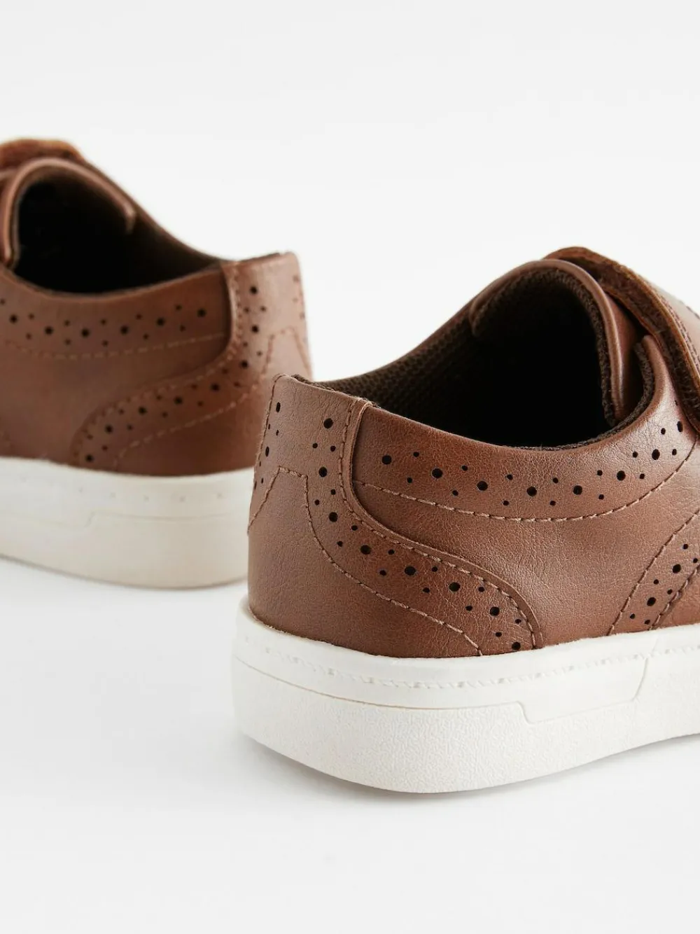 Next Standard Fit (F) Touch Fastening Brogue Shoes^BOY Shoes|Occasionwear