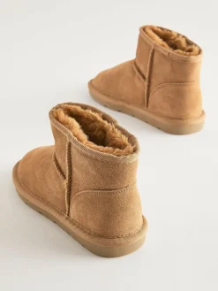 Next Standard Fit (F) Water Repellent Suede Short Pull-On Boots^ Boots|Boots & Wellies