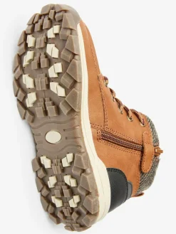 Online Next Standard Fit (F) Thinsulate Lined Walking Boots Tan Brown