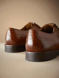 Next Standard Fit Signature Leather Sole Derby Shoes^ Shoes
