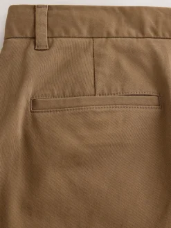 Online Next Tan Brown Straight Fit Stretch Chinos Trousers