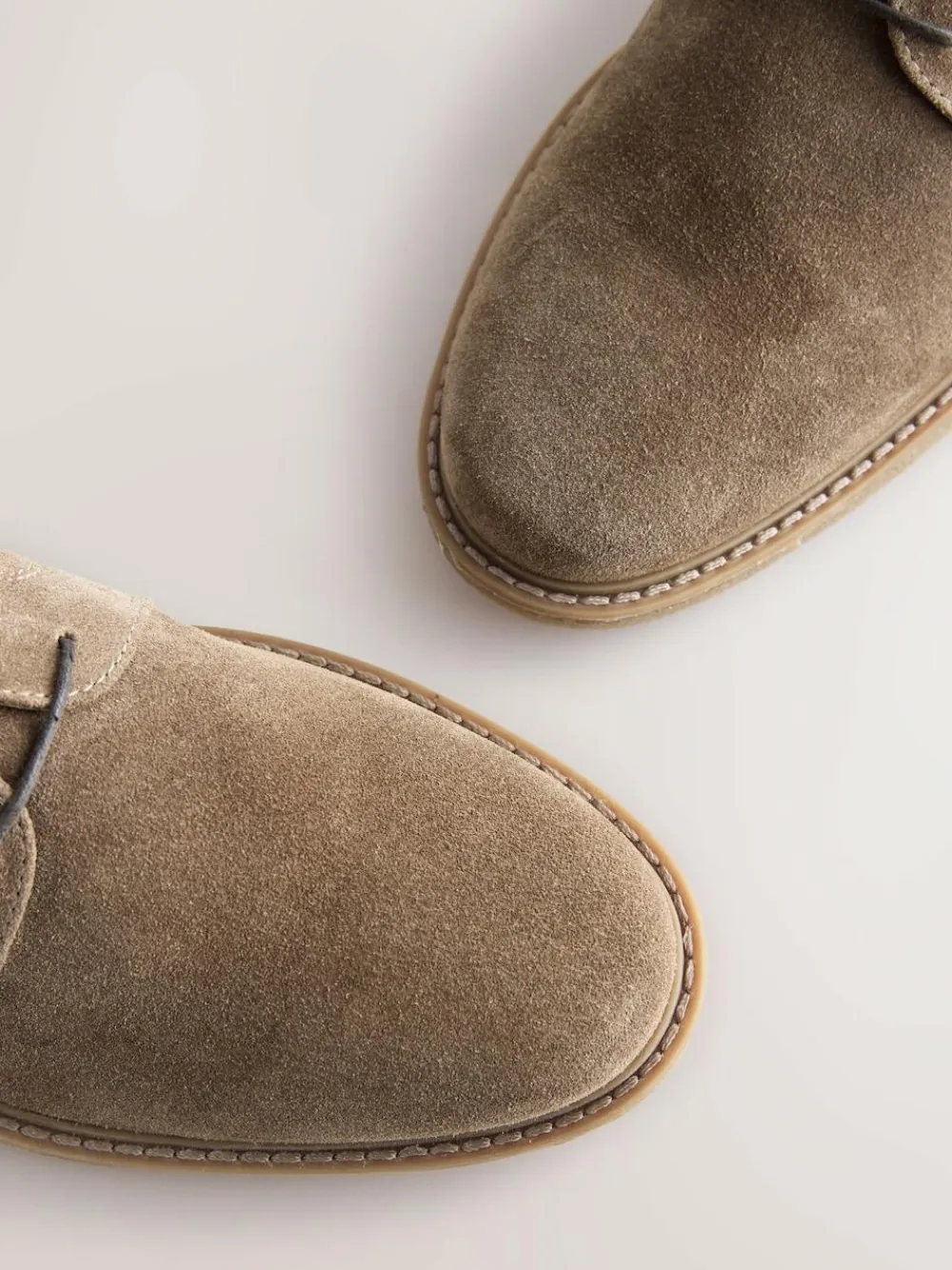 Next Suede Derby Shoes Tan Brown