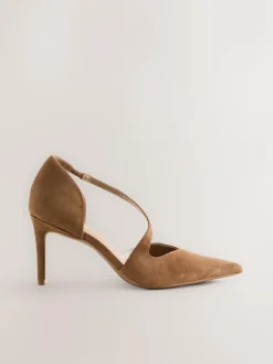Next Premium Leather Asymmetric Court Heels^Women Heels