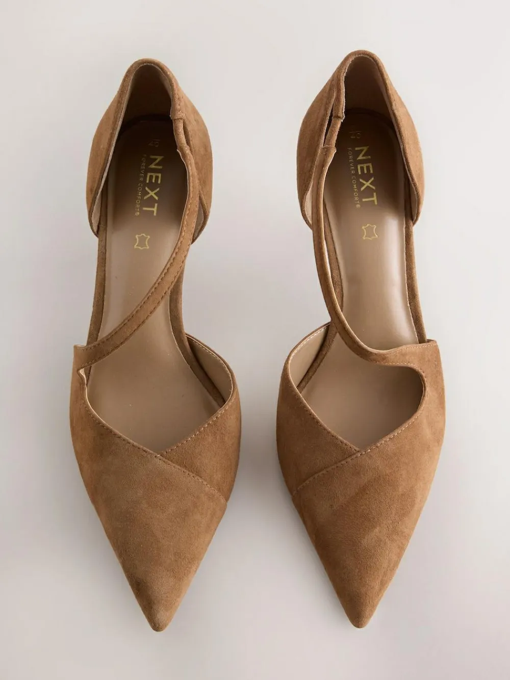 Next Premium Leather Asymmetric Court Heels^Women Heels