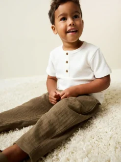 Best Next Textured Jersey Joggers (3mths-7yrs) Tan Brown