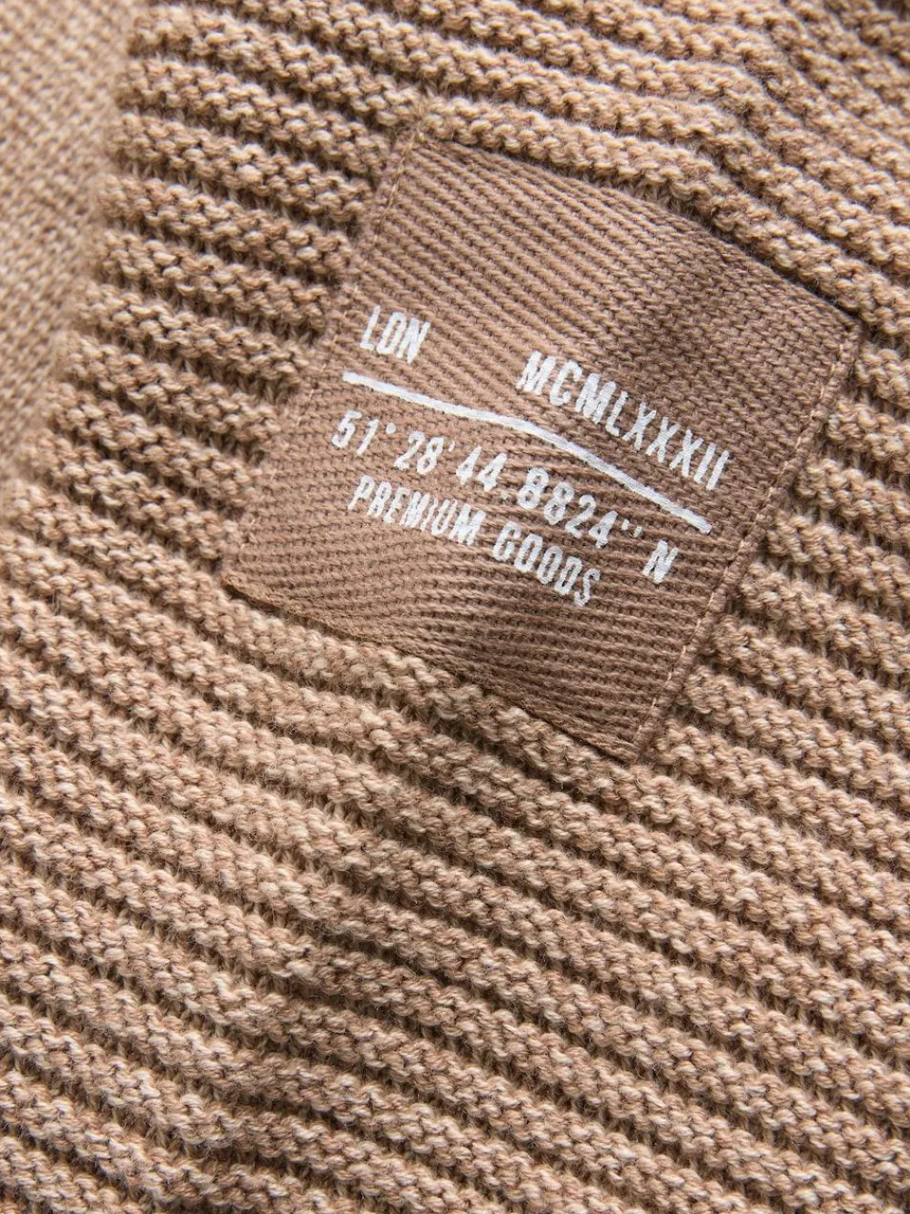 Next Tan Brown Utility Knitted Hoodie (3-16yrs)^BOY Sweatshirts & Hoodies|Knitwear & Sweaters