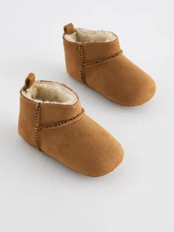 Next Tan Brown Warm Lined Baby Boots (0-2mths)^BOY Baby Boots|Boots