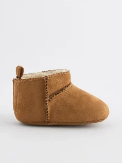 Next Tan Brown Warm Lined Baby Boots (0-2mths)^BOY Baby Boots|Boots