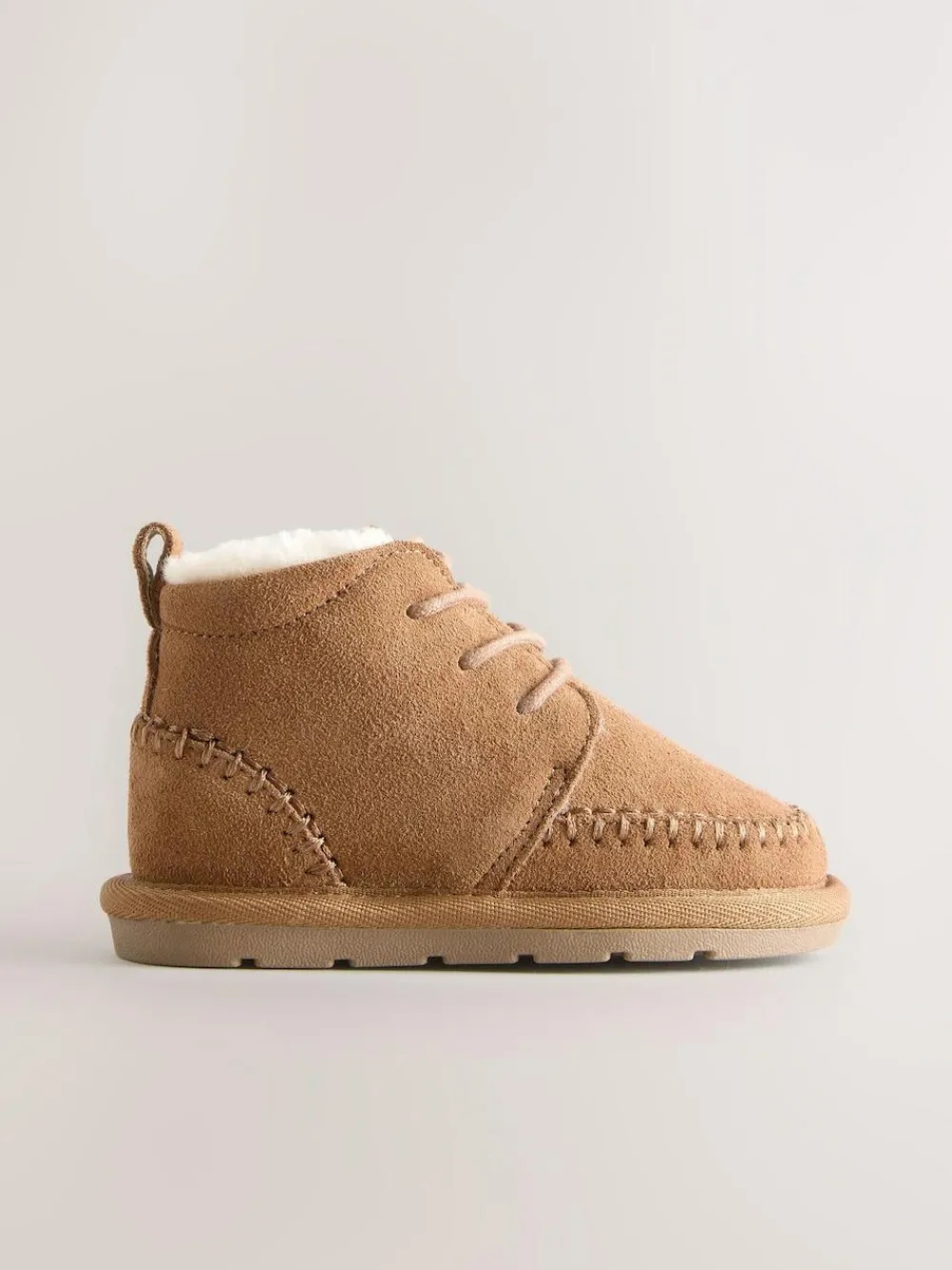 Next Tan Brown Warm Lined Suede Boots^BOY Boots|Boots
