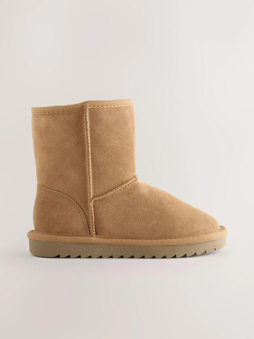 Hot Next Water Repellent Suede Pull On Boots Tan Brown