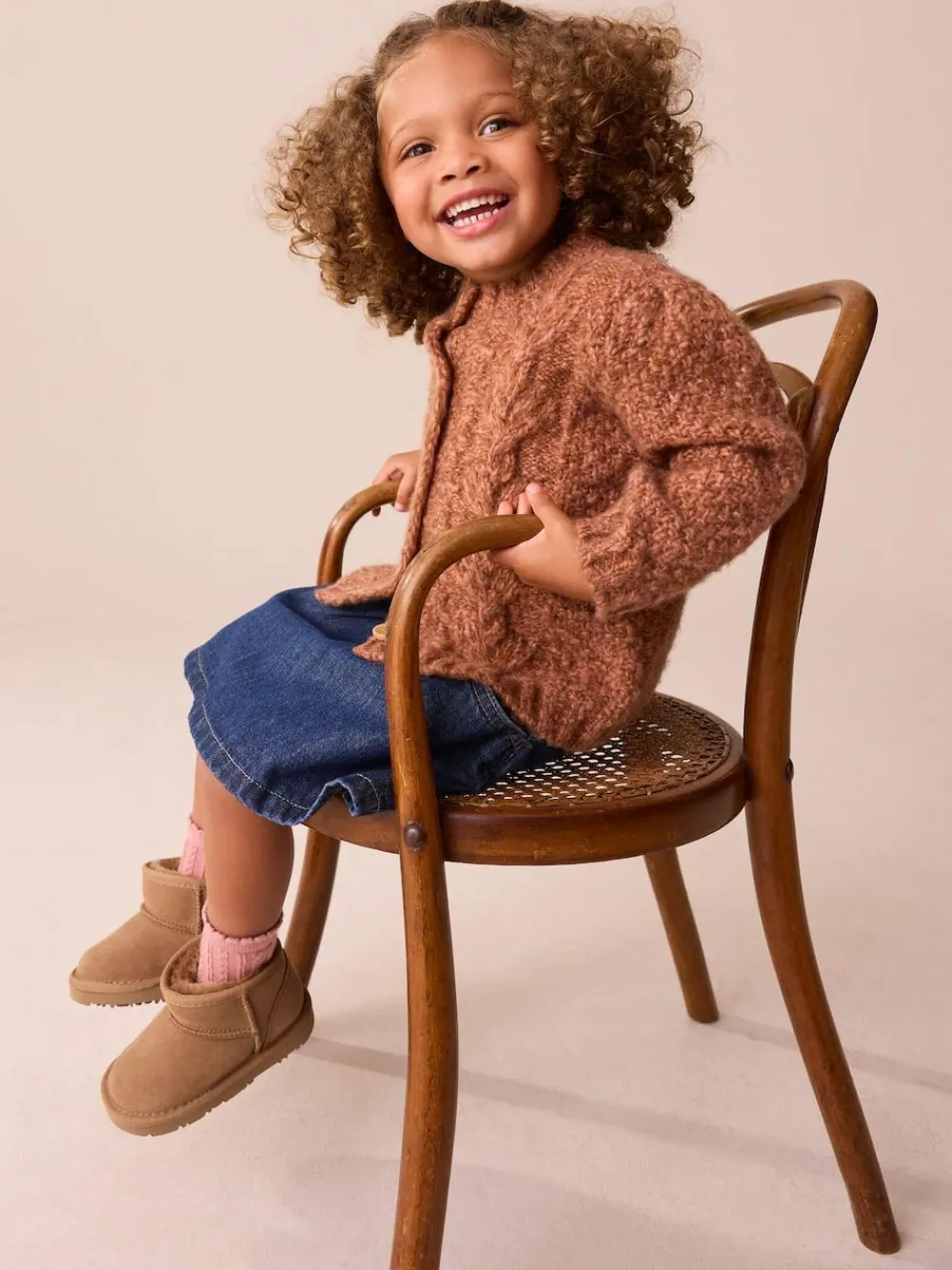 Sale Next Tan Brown Water Repellent Standard Fit (F) Suede Pull On Boots