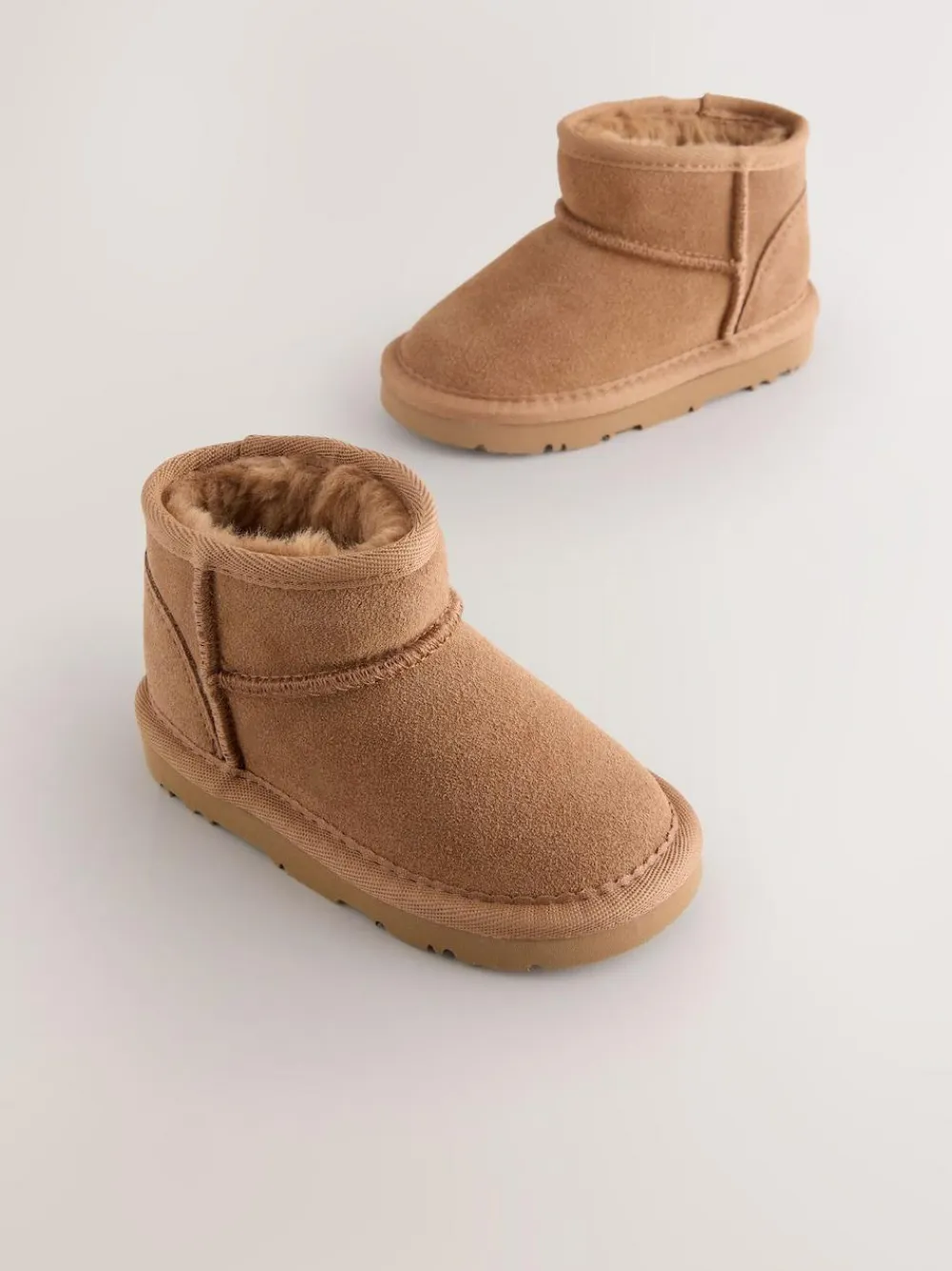 Sale Next Tan Brown Water Repellent Standard Fit (F) Suede Pull On Boots