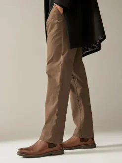 Online Next Waxy Leather Chelsea Boots Tan Brown