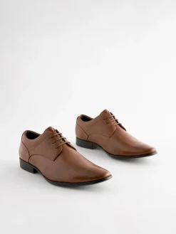 Next Wide Fit Derby Lace-Up Shoes^ Shoes