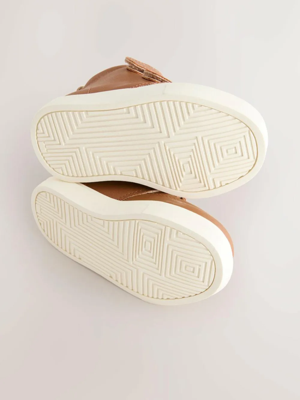 Best Next Wide Fit (G) Warm Lined Touch Fastening Boots Tan Brown