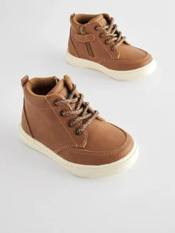 Outlet Next Wide Fit (G) Warm Lined Chukka Boots Tan Brown