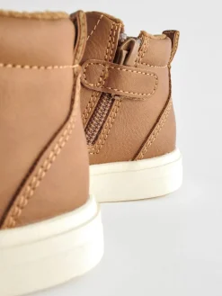 Outlet Next Wide Fit (G) Warm Lined Chukka Boots Tan Brown