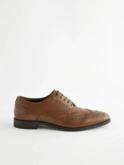 Next Wide Fit Leather Oxford Brogue Shoes^ Occasionwear|Shoes