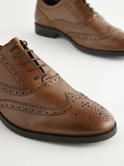 Next Wide Fit Leather Oxford Brogue Shoes^ Occasionwear|Shoes