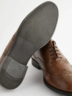 Next Wide Fit Leather Oxford Brogue Shoes^ Occasionwear|Shoes
