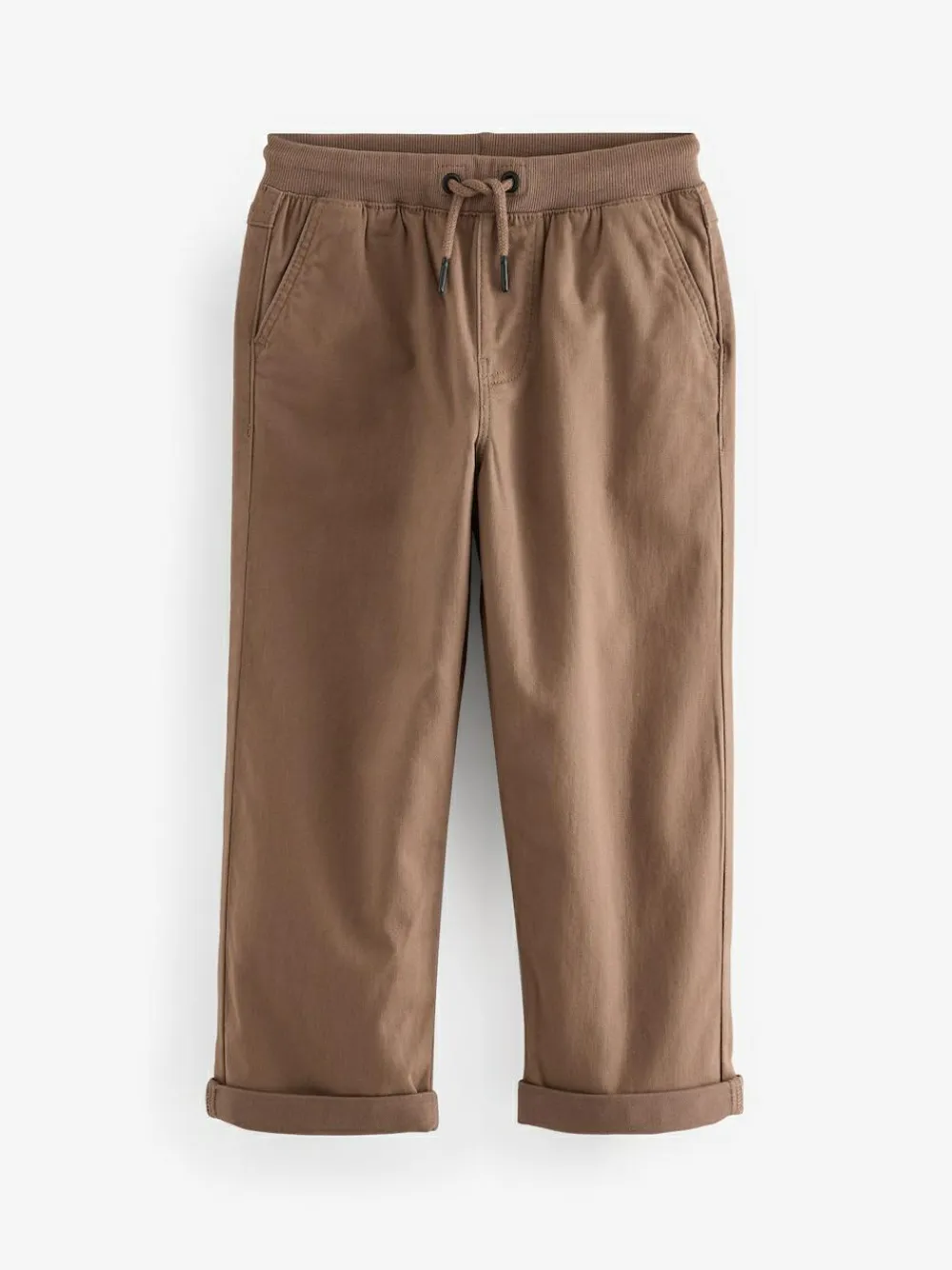 Next Wide Fit Rib Waist Pull-On Trousers (3-16yrs)^BOY Pants & Chinos