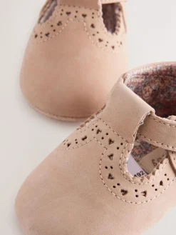 Online Next Leather Baby T-Bar Shoes (0-24mths) Tan