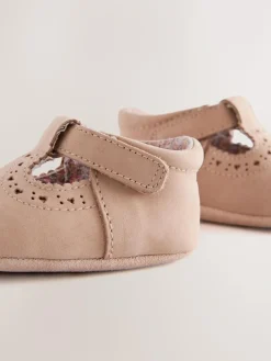 Online Next Leather Baby T-Bar Shoes (0-24mths) Tan