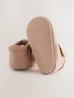 Online Next Leather Baby T-Bar Shoes (0-24mths) Tan