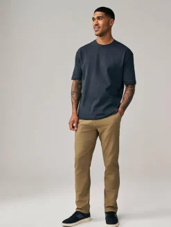 Clearance Next Tan Light Slim Fit Stretch Chinos Trousers