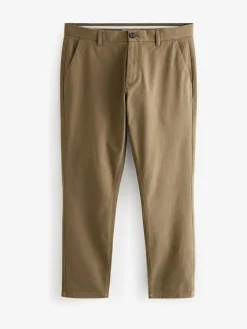 Clearance Next Tan Light Slim Fit Stretch Chinos Trousers