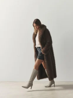 Next Forever Comfort® Knee High Hardware Trim Heeled Boots Taupe