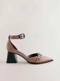Next Forever Comfort® Point Toe Buckle Block Heels^Women Occasionwear