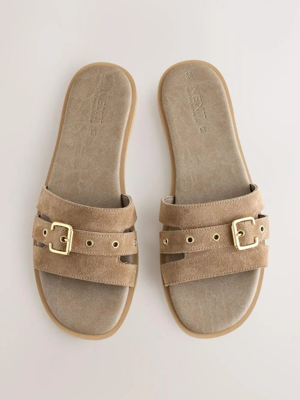 Next Buckle Mule Sandals^Women Wide Fit & Extra Wide Fit