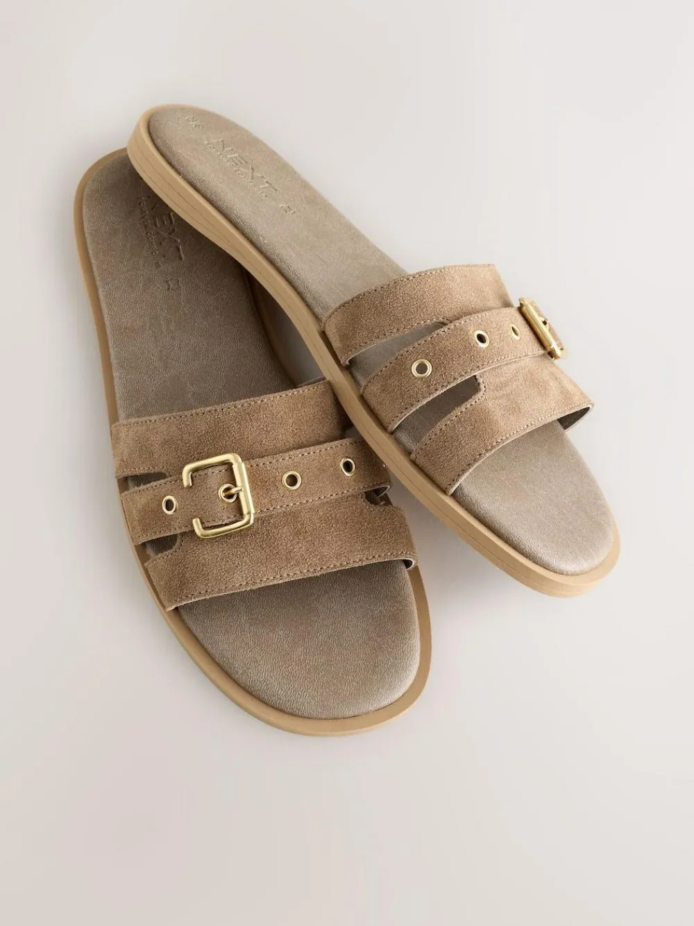 Next Buckle Mule Sandals^Women Wide Fit & Extra Wide Fit