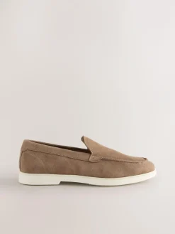 New Next Taupe Suede Loafers