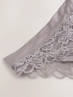 Next Ultimate Comfort Lace Back High Leg Knickers^Women Panties